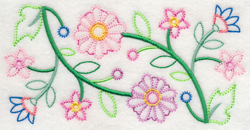 Glorious Garden Blooms Border (Vintage)