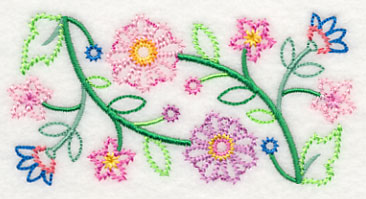 Glorious Garden Blooms Border (Vintage)