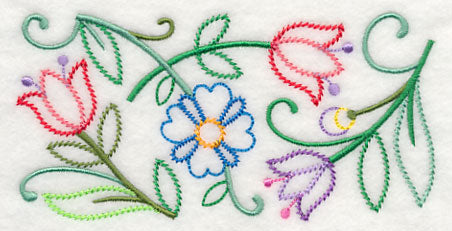Floral Melody Border (Vintage)