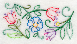 Floral Melody Border (Vintage)