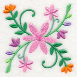 Spring Flower Bouquet Corner