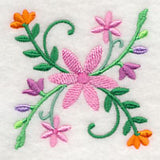 Spring Flower Bouquet Corner