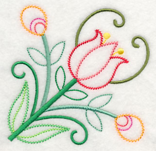 Ballet of Blooms Corner (Vintage)