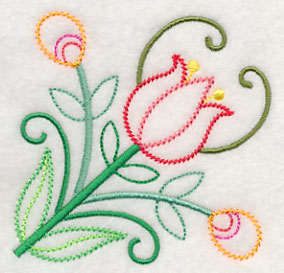 Ballet of Blooms Corner (Vintage)