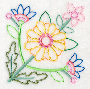 Glorious Garden Blooms Corner (Vintage)