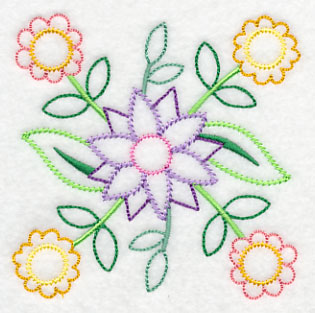 Beautiful Blossom Bunch Corner (Vintage)