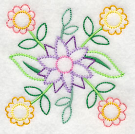 Beautiful Blossom Bunch Corner (Vintage)