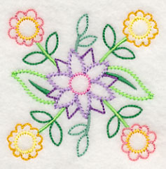 Beautiful Blossom Bunch Corner (Vintage)