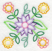 Beautiful Blossom Bunch Corner (Vintage)