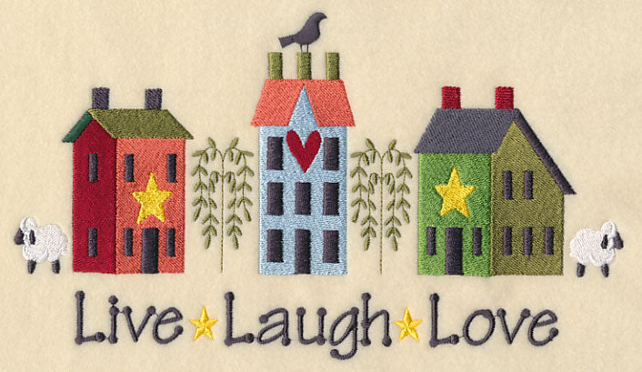 Live, Laugh, Love Saltbox Houses