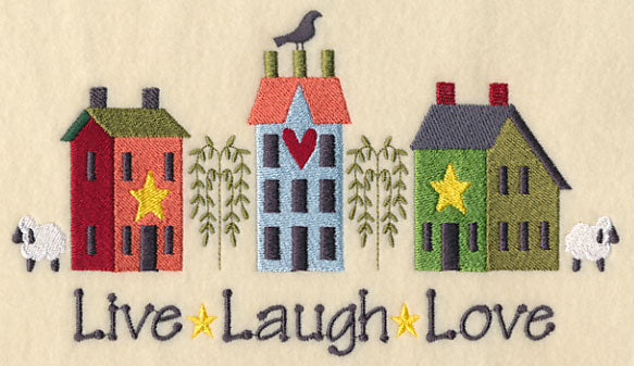 Live, Laugh, Love Saltbox Houses