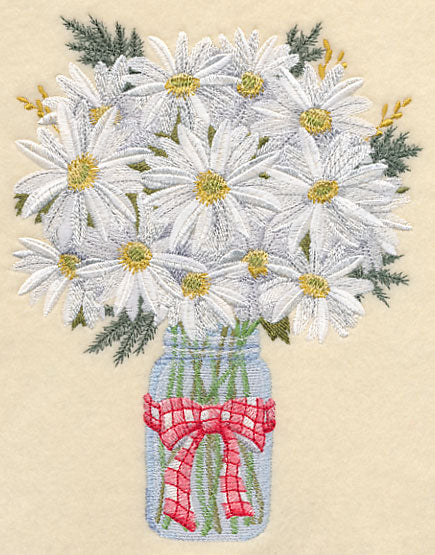 Daisies in Mason Jar