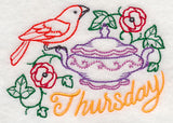 Tea Time Bird on Thursday (Vintage)