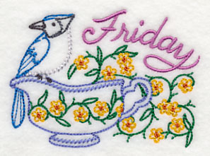 Tea Time Bird on Friday (Vintage)