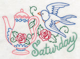 Tea Time Bird on Saturday (Vintage)
