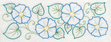 Blooming Morning Glory Border (Vintage)