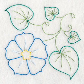 Blooming Morning Glory Corner (Vintage)