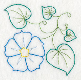 Blooming Morning Glory Corner (Vintage)