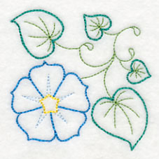 Blooming Morning Glory Corner (Vintage)