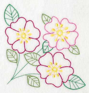Bright Prairie Rose Corner (Vintage)