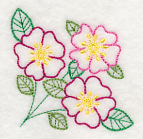 Bright Prairie Rose Corner (Vintage)