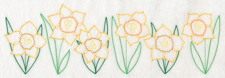 Delightful Daffodil Border (Vintage)