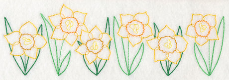 Delightful Daffodil Border (Vintage)