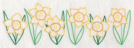 Delightful Daffodil Border (Vintage)