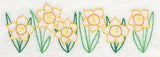 Delightful Daffodil Border (Vintage)