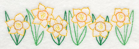 Delightful Daffodil Border (Vintage)