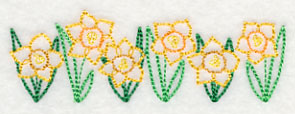 Delightful Daffodil Border (Vintage)