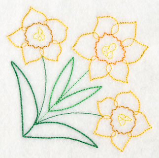 Delightful Daffodil Corner (Vintage)