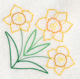 Delightful Daffodil Corner (Vintage)