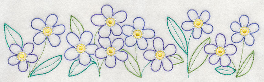 Charming Forget-Me-Not Border (Vintage)