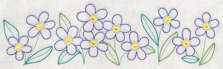 Charming Forget-Me-Not Border (Vintage)