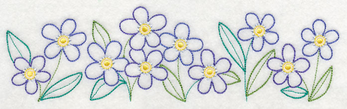 Charming Forget-Me-Not Border (Vintage)