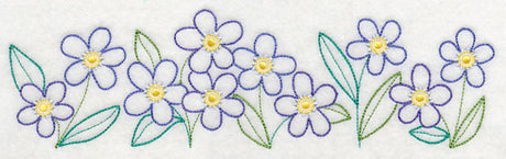 Charming Forget-Me-Not Border (Vintage)