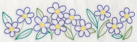 Charming Forget-Me-Not Border (Vintage)