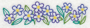 Charming Forget-Me-Not Border (Vintage)
