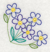 Charming Forget-Me-Not Corner (Vintage)