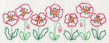 Playful Poppy Border (Vintage)