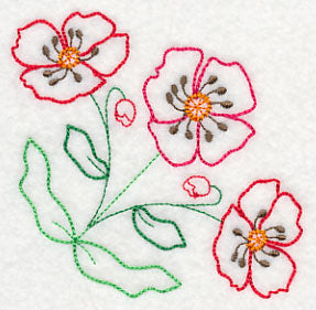 Playful Poppy Corner (Vintage)