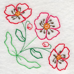 Playful Poppy Corner (Vintage)