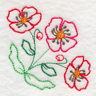 Playful Poppy Corner (Vintage)