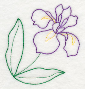 Graceful Iris Corner (Vintage)