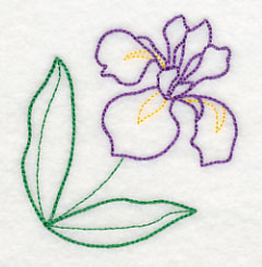 Graceful Iris Corner (Vintage)