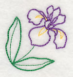 Graceful Iris Corner (Vintage)