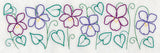 Whimsical Wood Violet Border (Vintage)