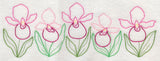 Lovely Lady's Slipper Border (Vintage)