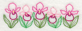 Lovely Lady's Slipper Border (Vintage)